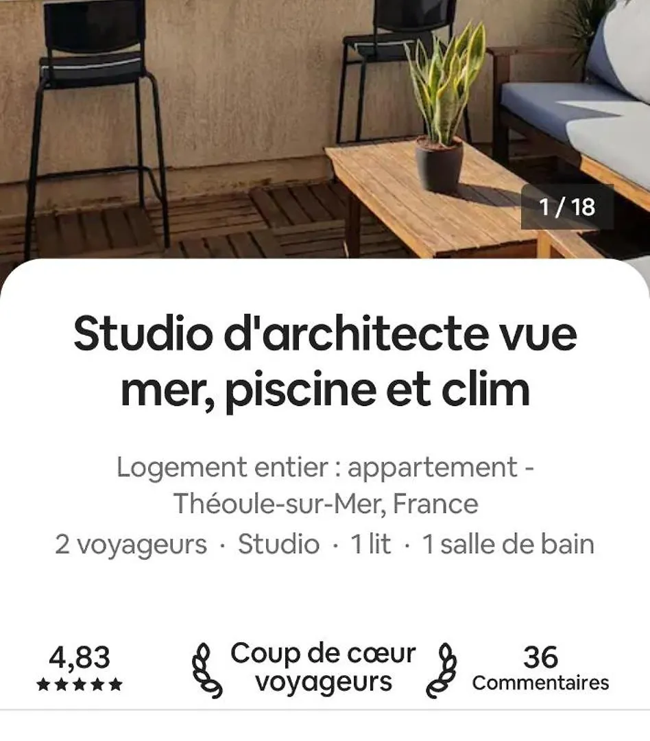 Apartment Architect'S Studio With Pool, Sea View And Ac Theoule-sur-Mer France